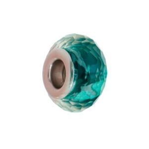 BERLOQUE MURANO VERDE MALHADO RAHRA SOUL EM AÇO INOX - BC002