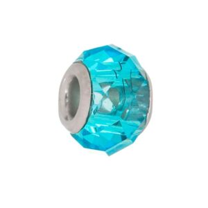 BERLOQUE MURANO AZUL TIFFANI RAHRA SOUL EM AÇO INOX - BC016