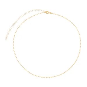 CORRENTE CARTIERZINHA RAHRA FOLHEADO A OURO 18K 45 CM (CLASSIC)