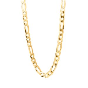 CORRENTE 3X1 MÉDIA MAIOR 0,6 RAHRA FOLHEADO A OURO 18K 60 CM (CLASSIC)
