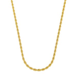CORRENTE TORÇAL GROSSA RAHRA FOLHEADO A OURO 18K 45 CM (CLASSIC)