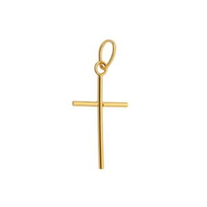 PINGENTE CRUZ PALITO 4CM RAHRA FOLHEADO A OURO 18K
