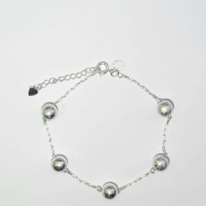 PULSEIRA BOLA FOSCA 8MM RAHRA PRATEADO (CLASSIC)