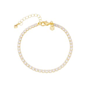 PULSEIRA RIVIERA SIMPLES RAHRA FOLHEADO A OURO 18K (TRENDY)