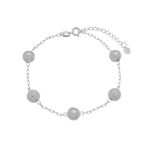 PULSEIRA BOLA FOSCA E LISA 8MM PRATEADO (UNA2) (CLASSIC)
