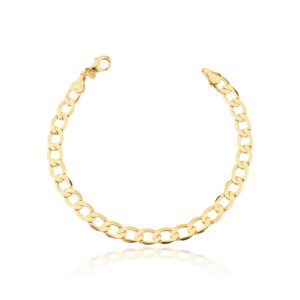 PULSEIRA GRUMME GROSSA FOLHEADA A OURO 18K (CLASSIC)