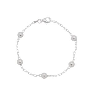 PULSEIRA BOLA LISA 6MM RAHRA PRATEADO (CLASSIC)